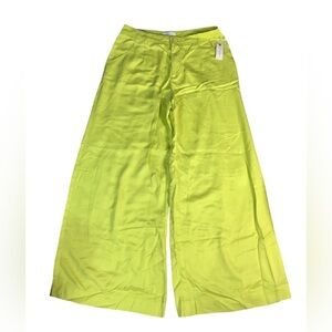 Anthropologie yellow Green Trousers brand new pretty bold statement pants